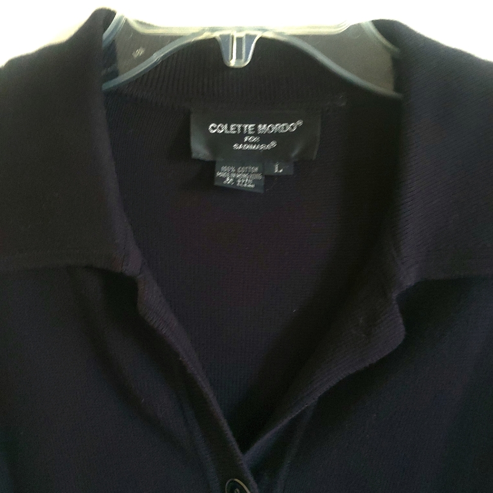 Casual Black Knit Overshirt or Light Jacket